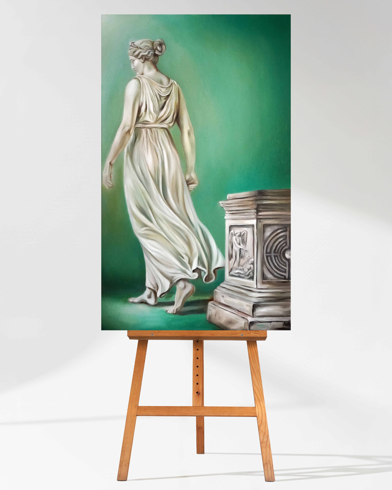 andżelika kucharska koniec mitu 100x60 cm, olej, płótno andżelika kucharska koniec mitu 100x60 cm, olej, płótno