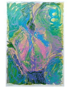 Strona główna kati dobrogo, "pąk" linoryt barwny 5/10 100x70cm