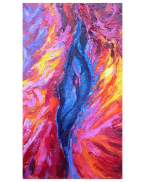 Strona główna kati dobrogo, "szczelina instnienia" 70x40 cm, farby olejne na płótnie