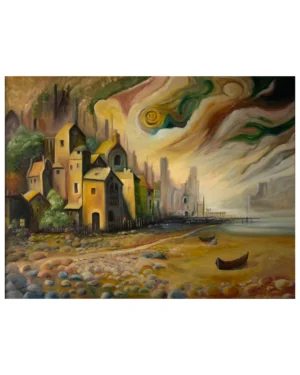 Strona główna grzegorz sobolewski, "haven (przystań)" 70x90cm + ramia, farby olejne na płycie